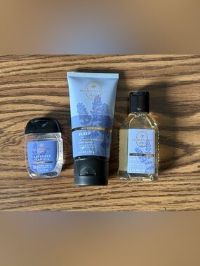 Bath & Body Works Aromatherapy Sleep Lavender Vanilla 3pc Travel Set